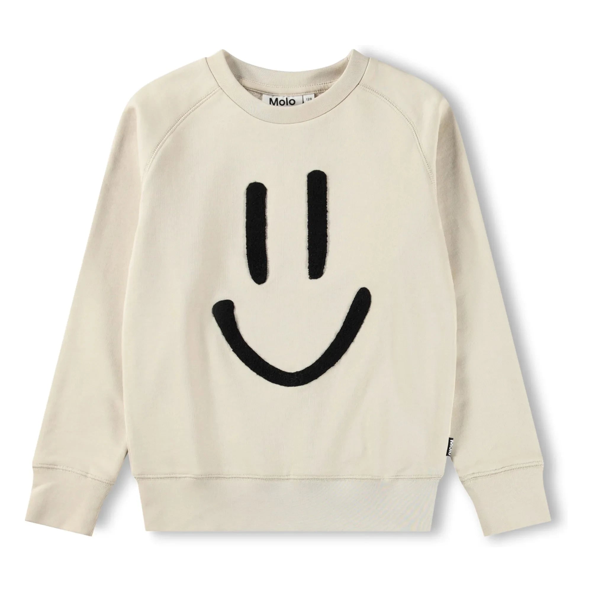 Molo - Mike Smile Organic Cotton Sweatshirt | Ecru