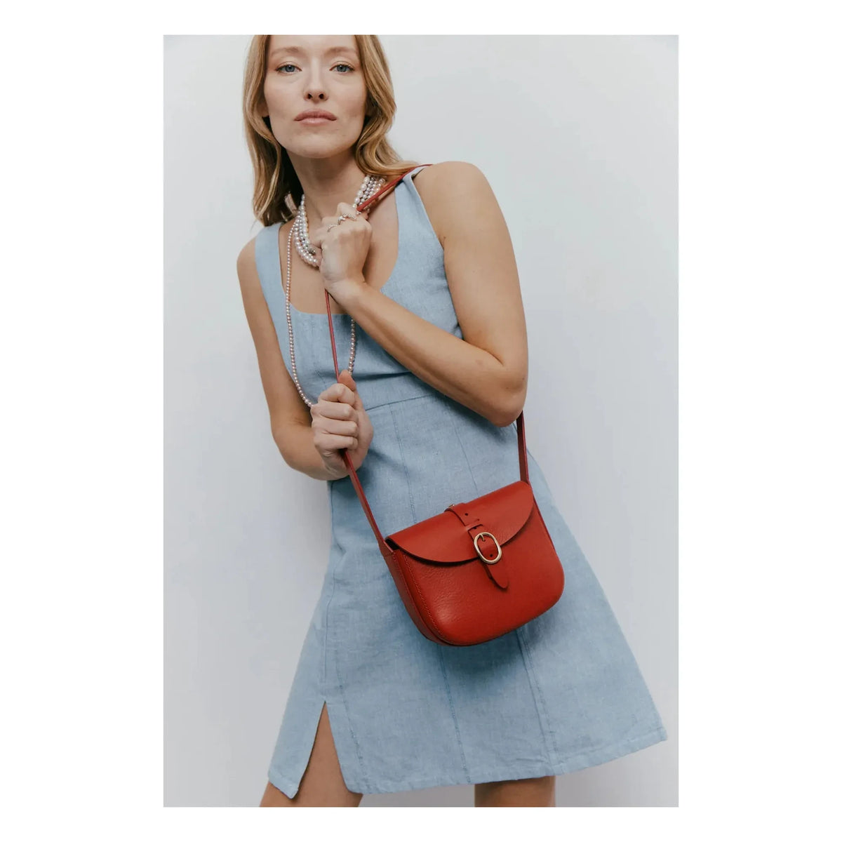 Herbert Frère Soeur - Le Sab June Holly Handbag Leather | Red