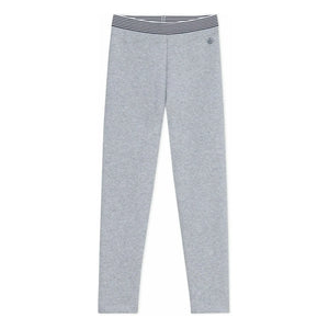 Petit Bateau - Elastic Jeggings | Gray Melange