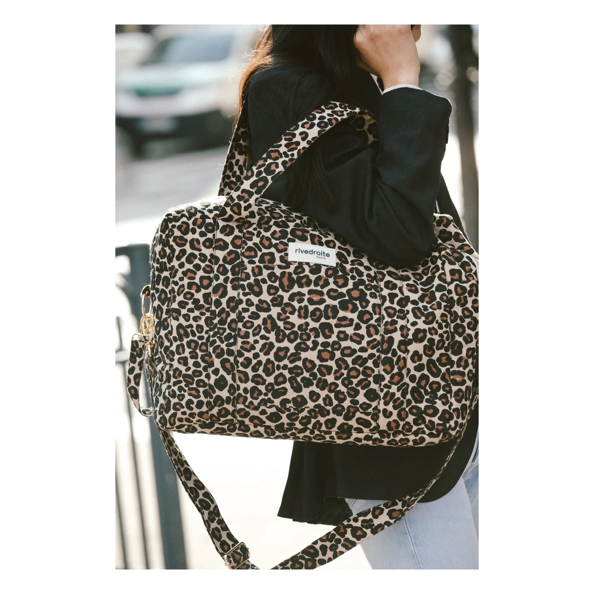 rivedroite - Darcy Leopard Diaper Bag