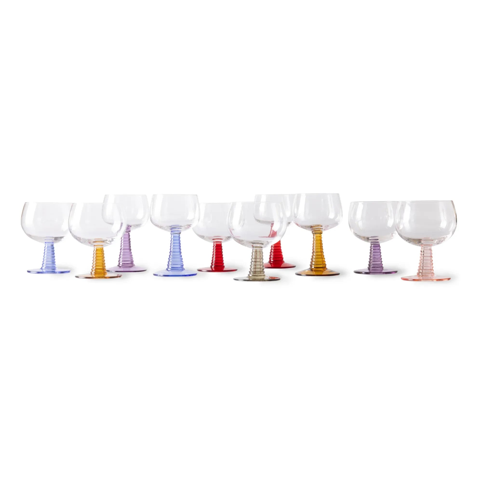 HKliving - Spiral Glass | Mustard
