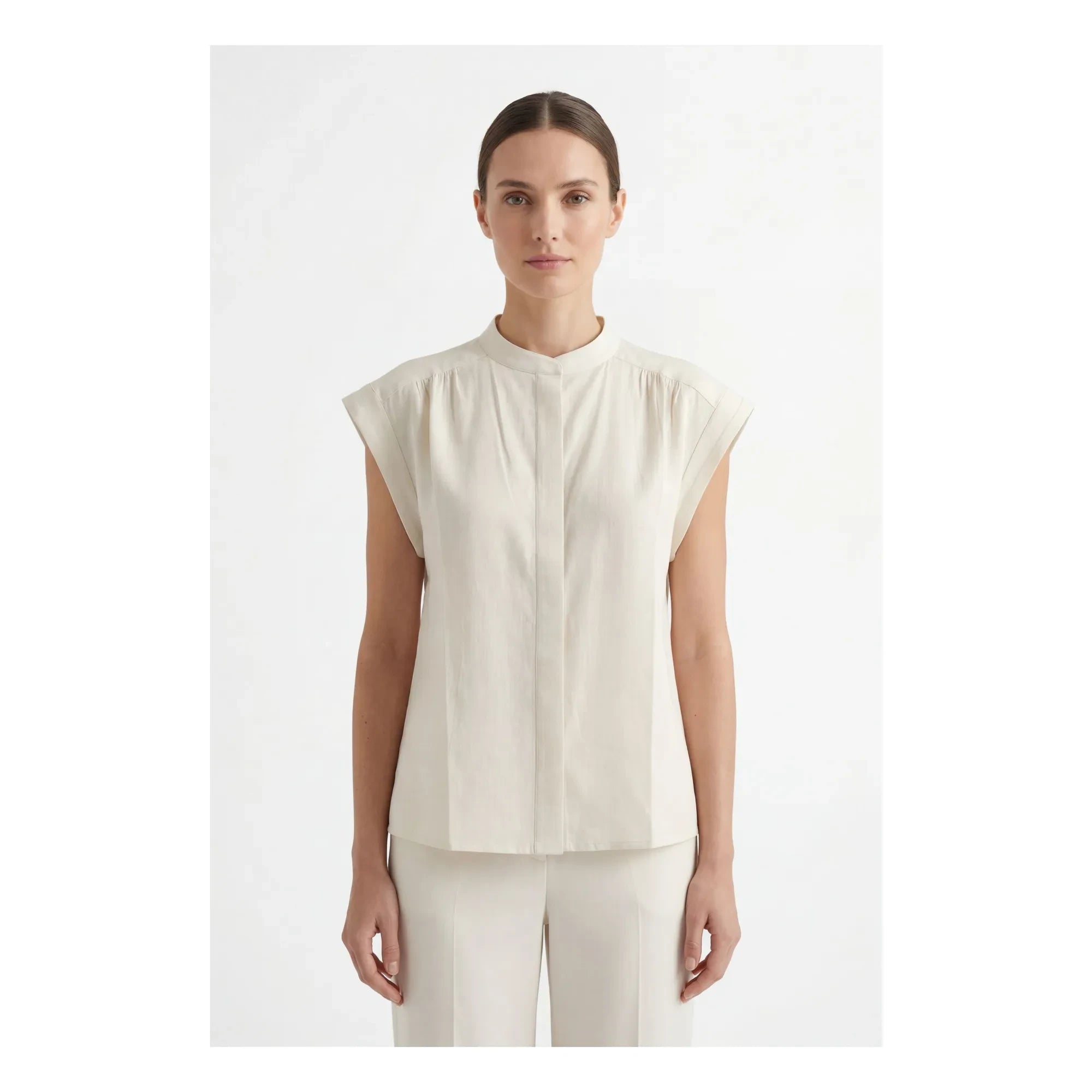 Hod - Amandine Cotton Blouse | Cream