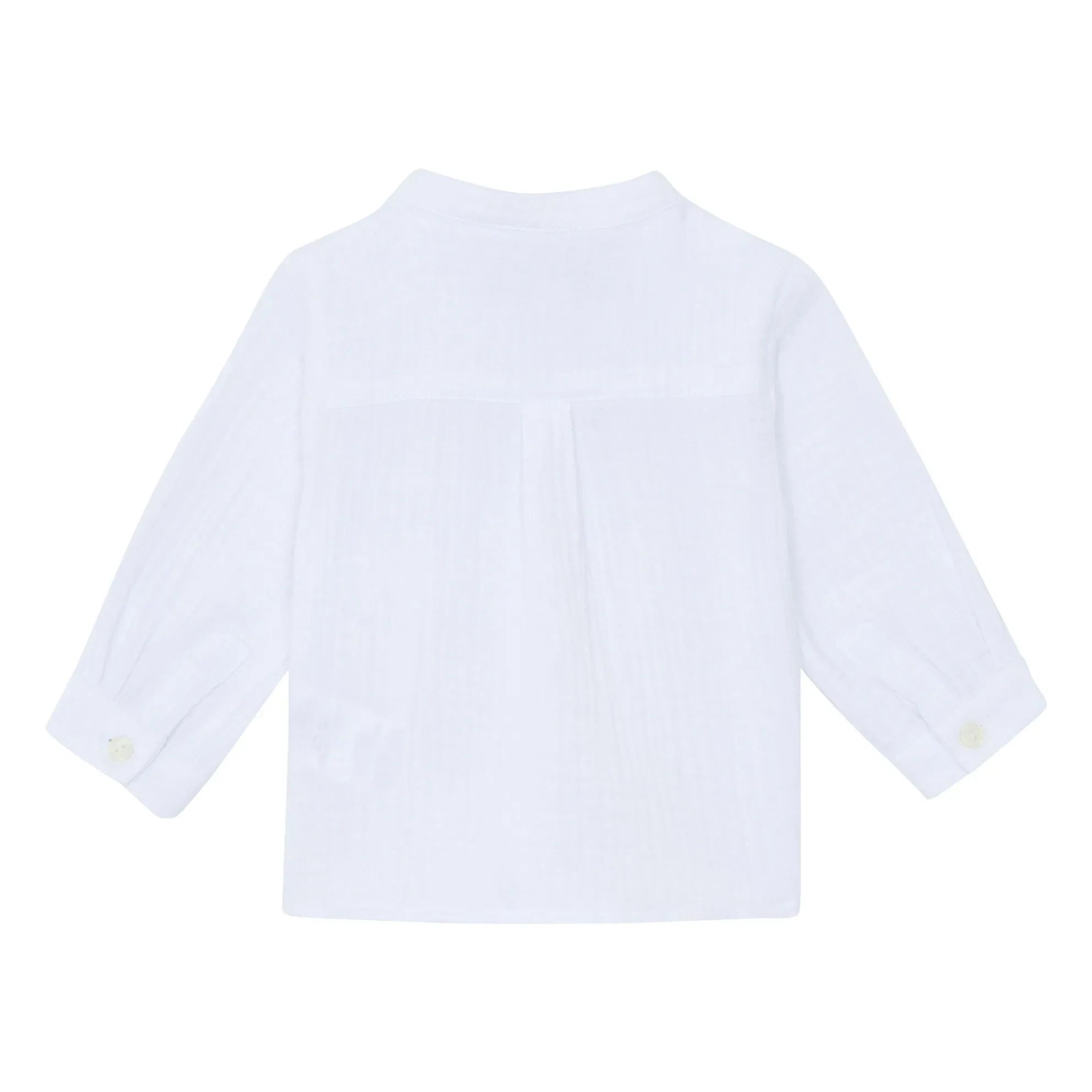 Tartine et Chocolat - Cotton Puffed Pocket Shirt | White