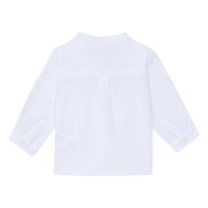 Tartine et Chocolat - Cotton Puffed Pocket Shirt | White