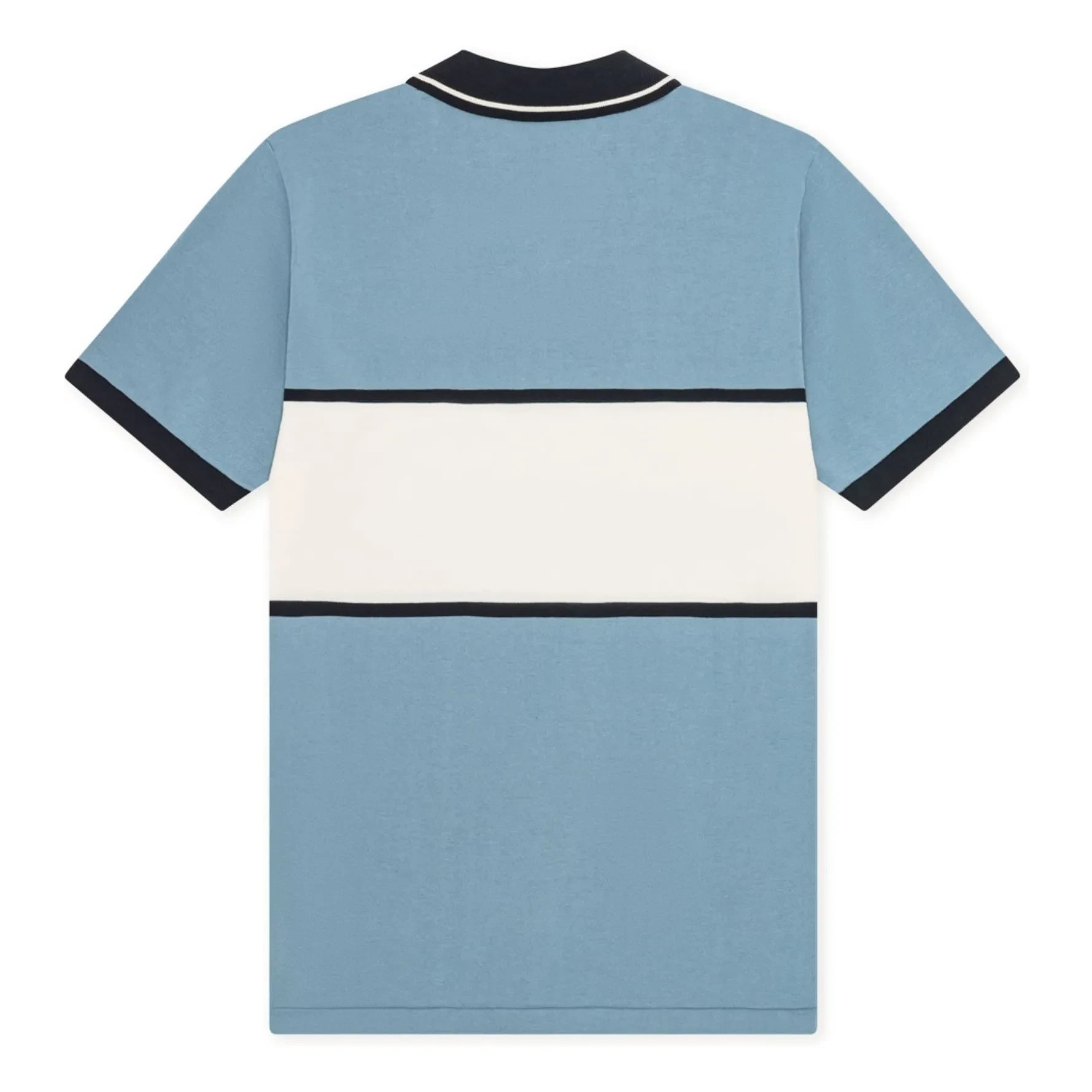 Les Deux - Zip-up Polo | Light blue