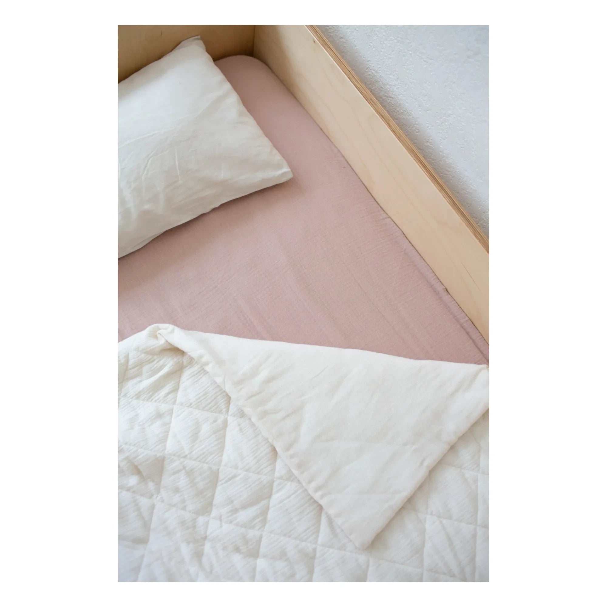 Soft Spot - Organik pamuklu lastikli çarşaf | Pembe