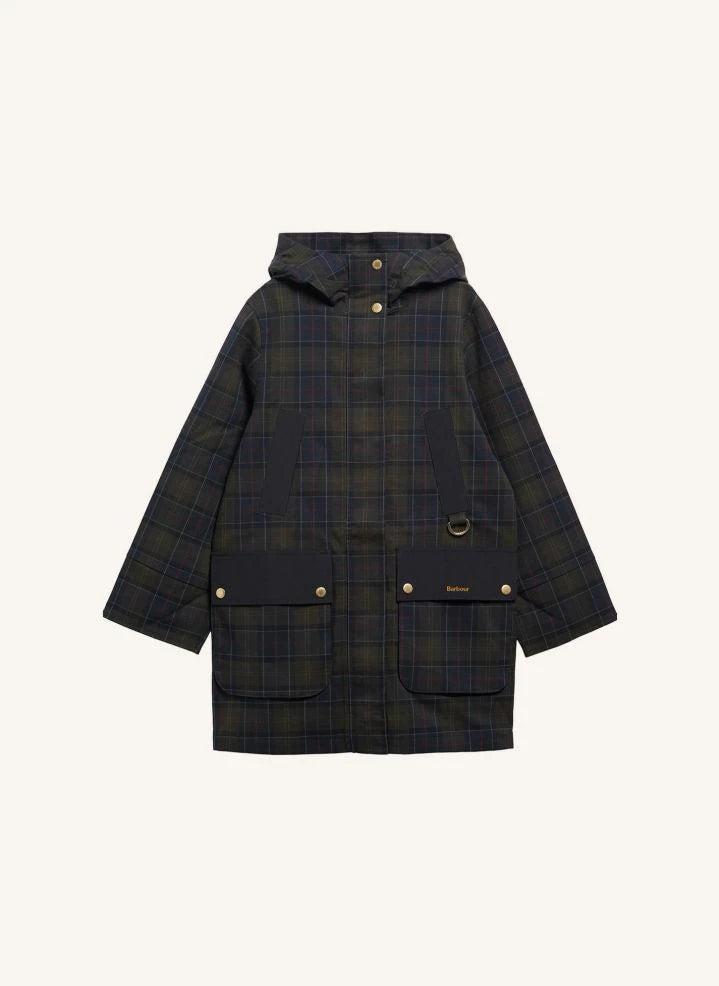 Barbour - Rotsea Ekose Su Geçirmez Ceket | Siyah
