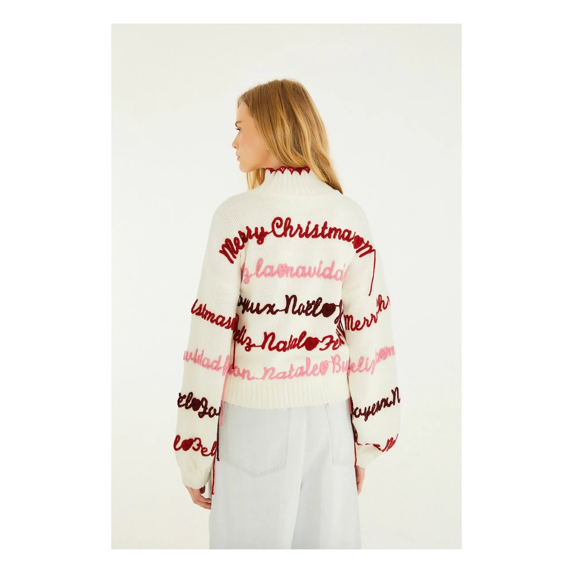 Farm Rio - Christmas Sweater | Ecru