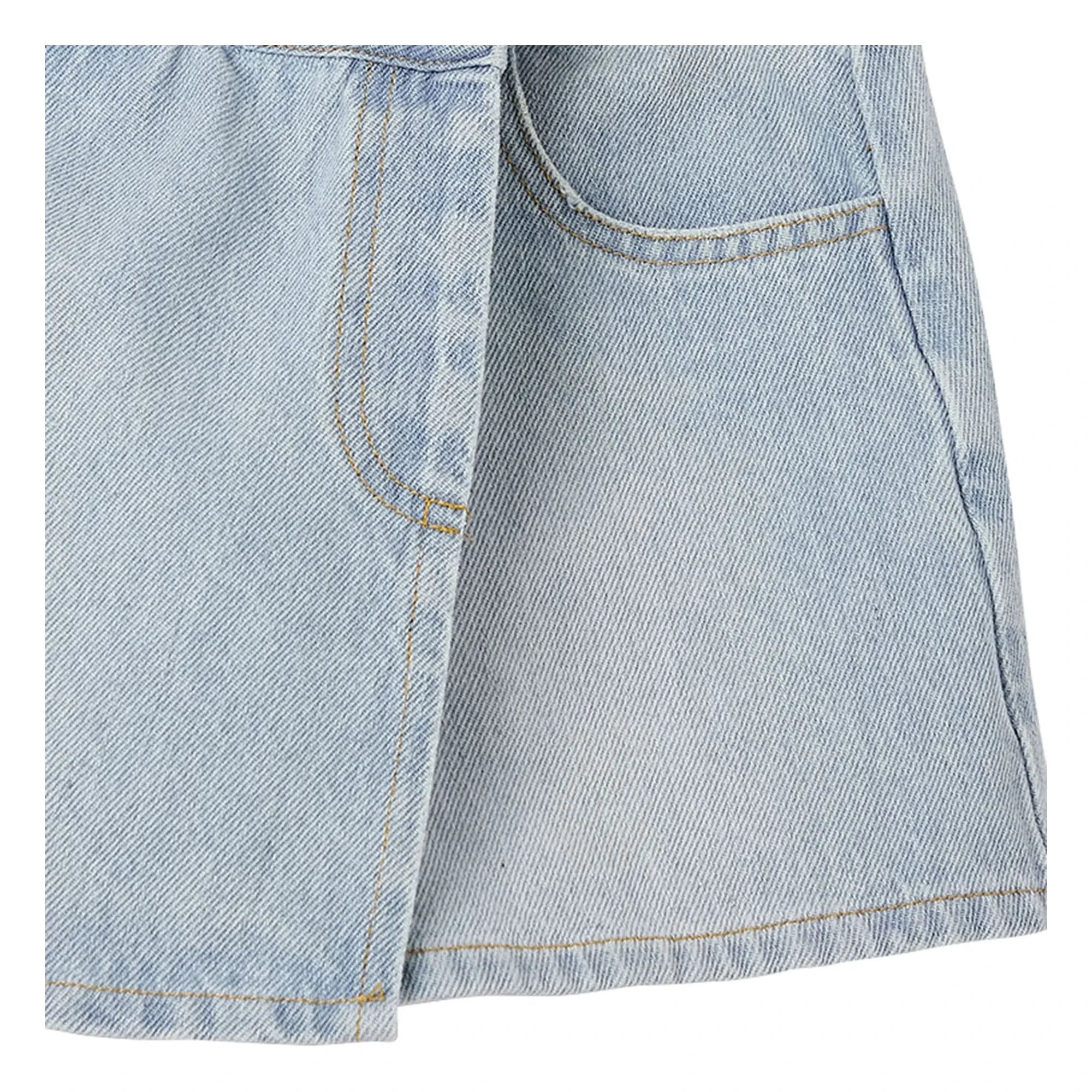 Fabula - Light Blue Denim Short Skirt