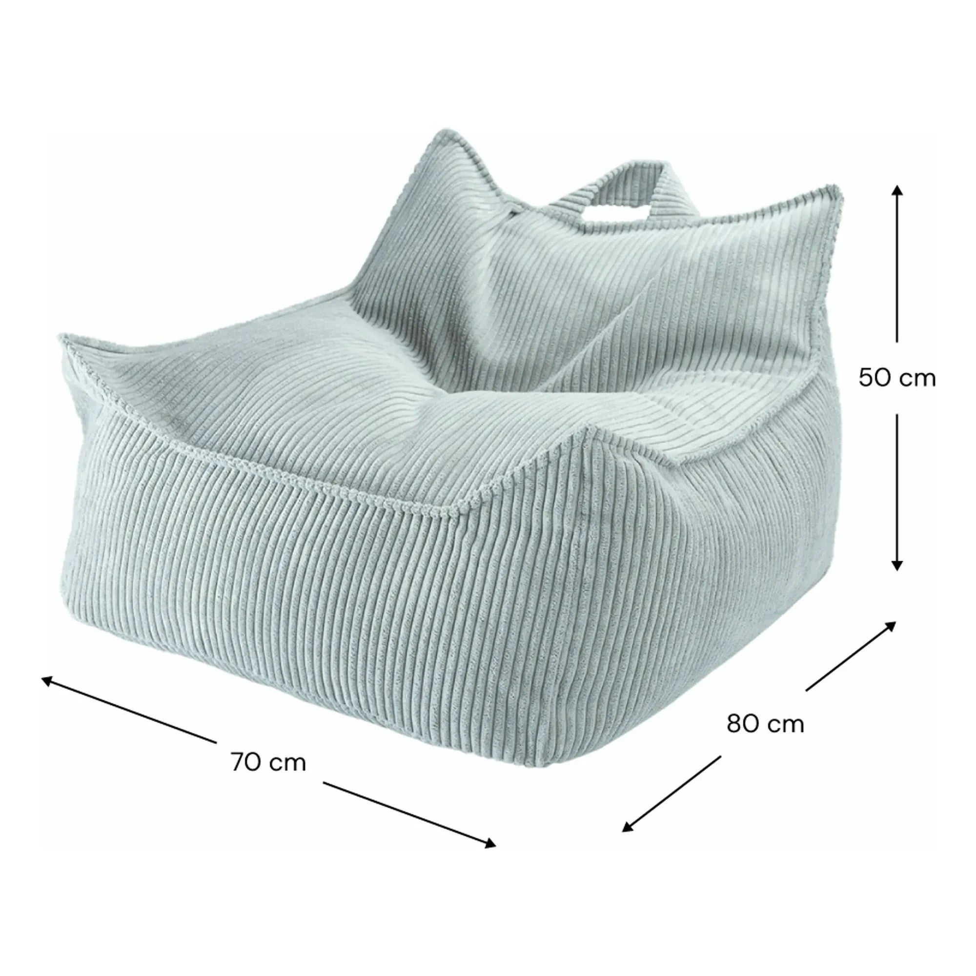 Wigiwama - Velvet Armchair | Light Blue
