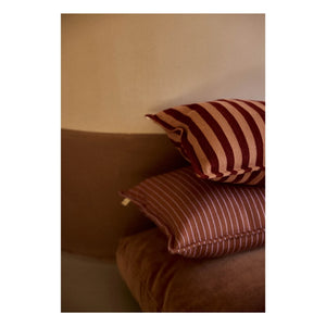 Gabrielle Paris - Garance Striped Pillowcase | Red
