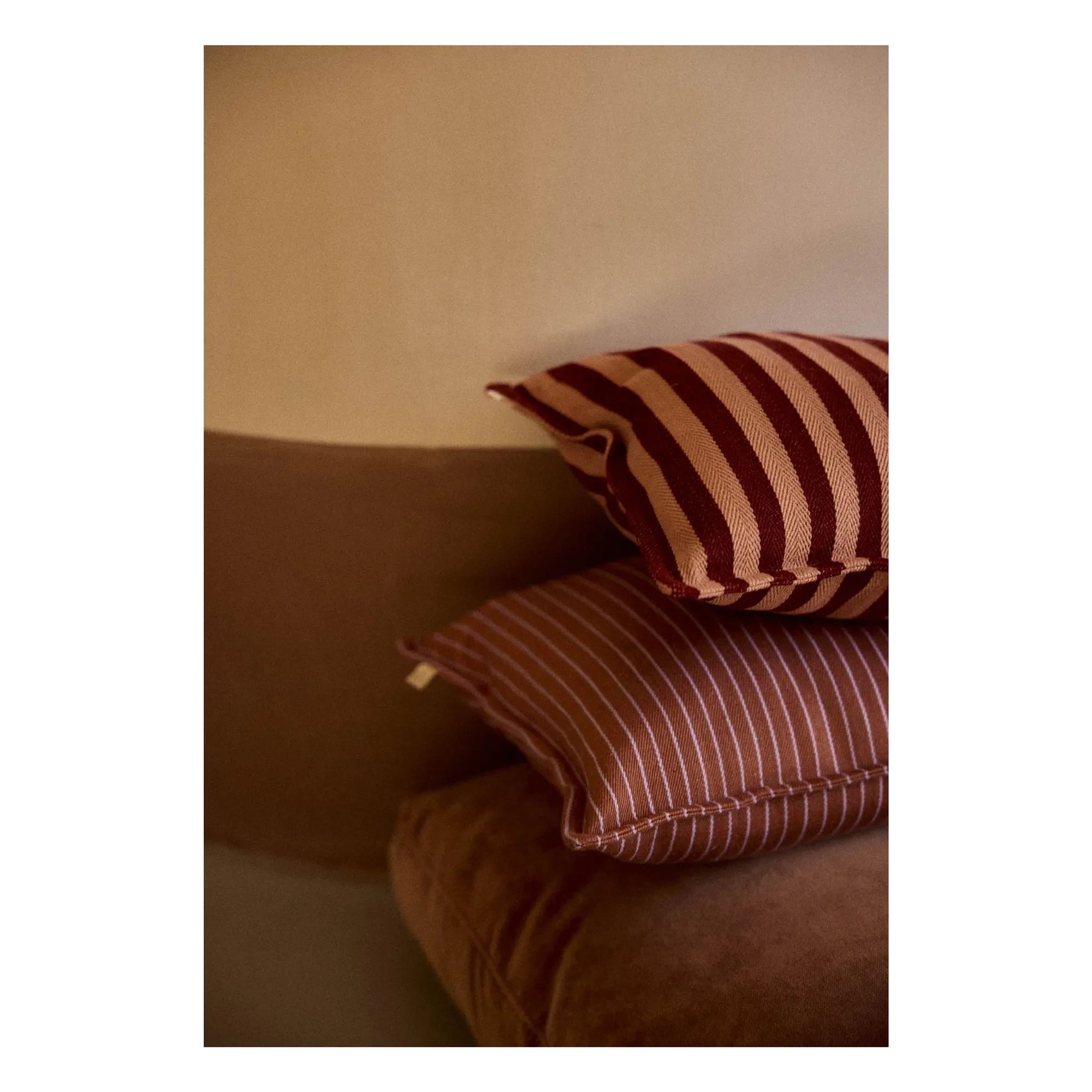 Gabrielle Paris - Garance Striped Pillowcase | Red