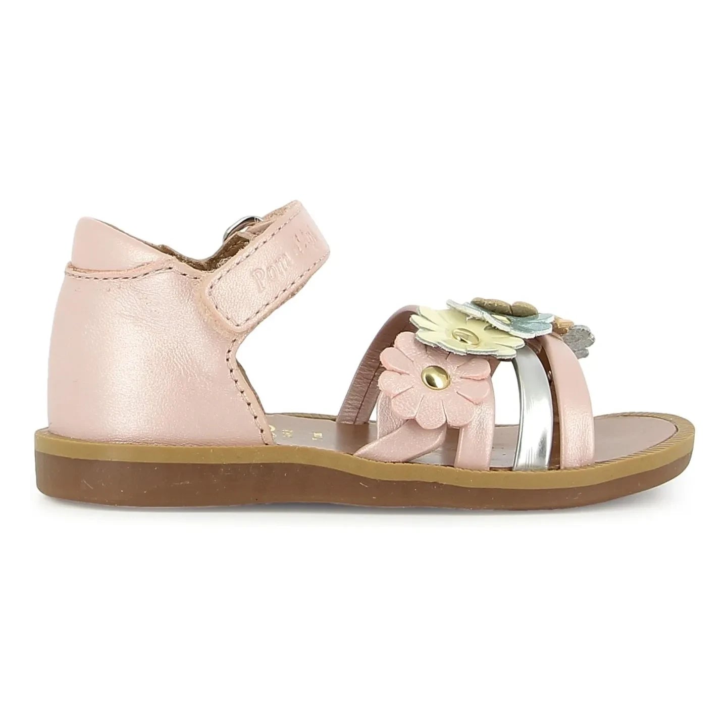 Pom d'Api - Poppy Multi Flo sandaletler | Pudra pembe