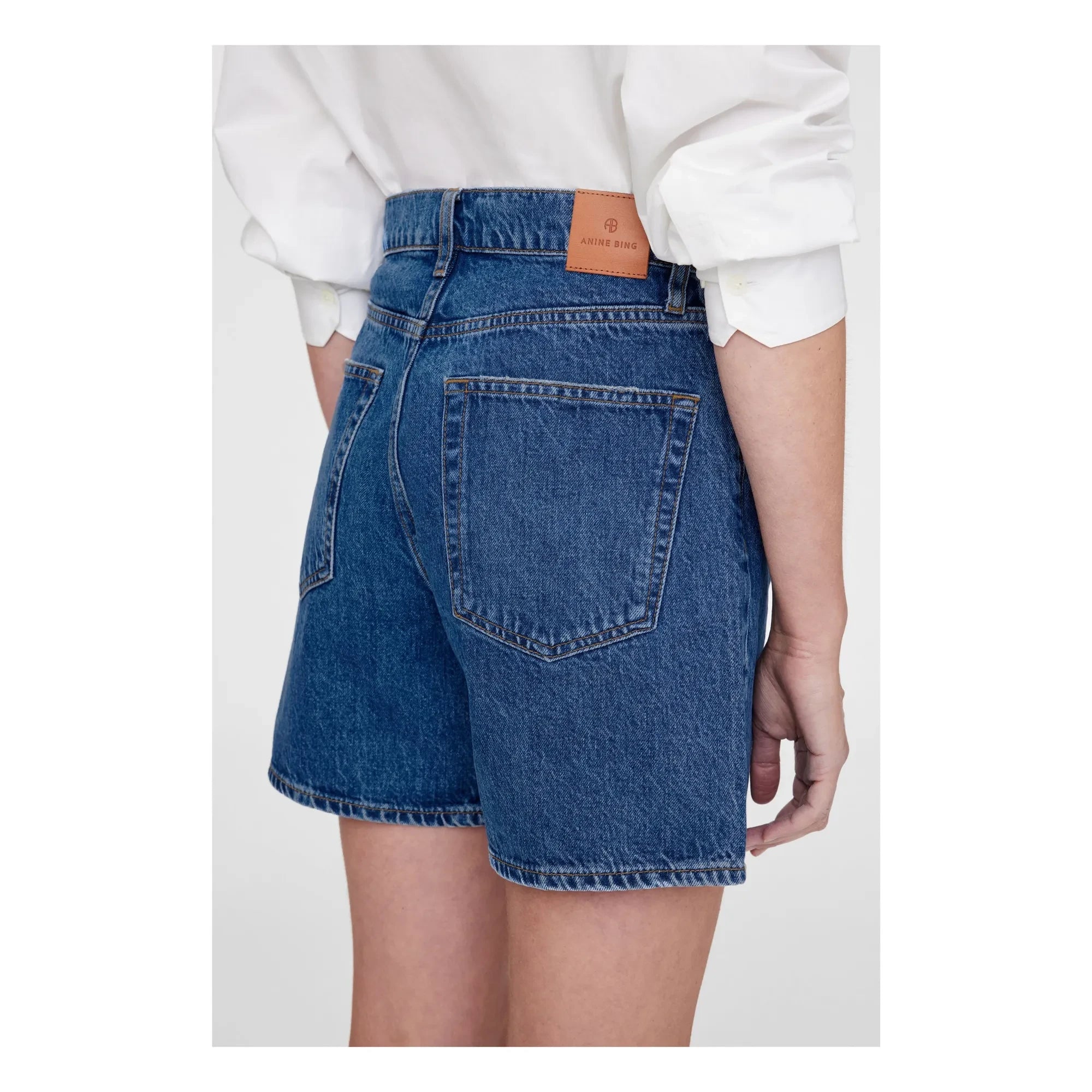 Anine Bing - Kat Organic Cotton Shorts | Vintage Blue Denim