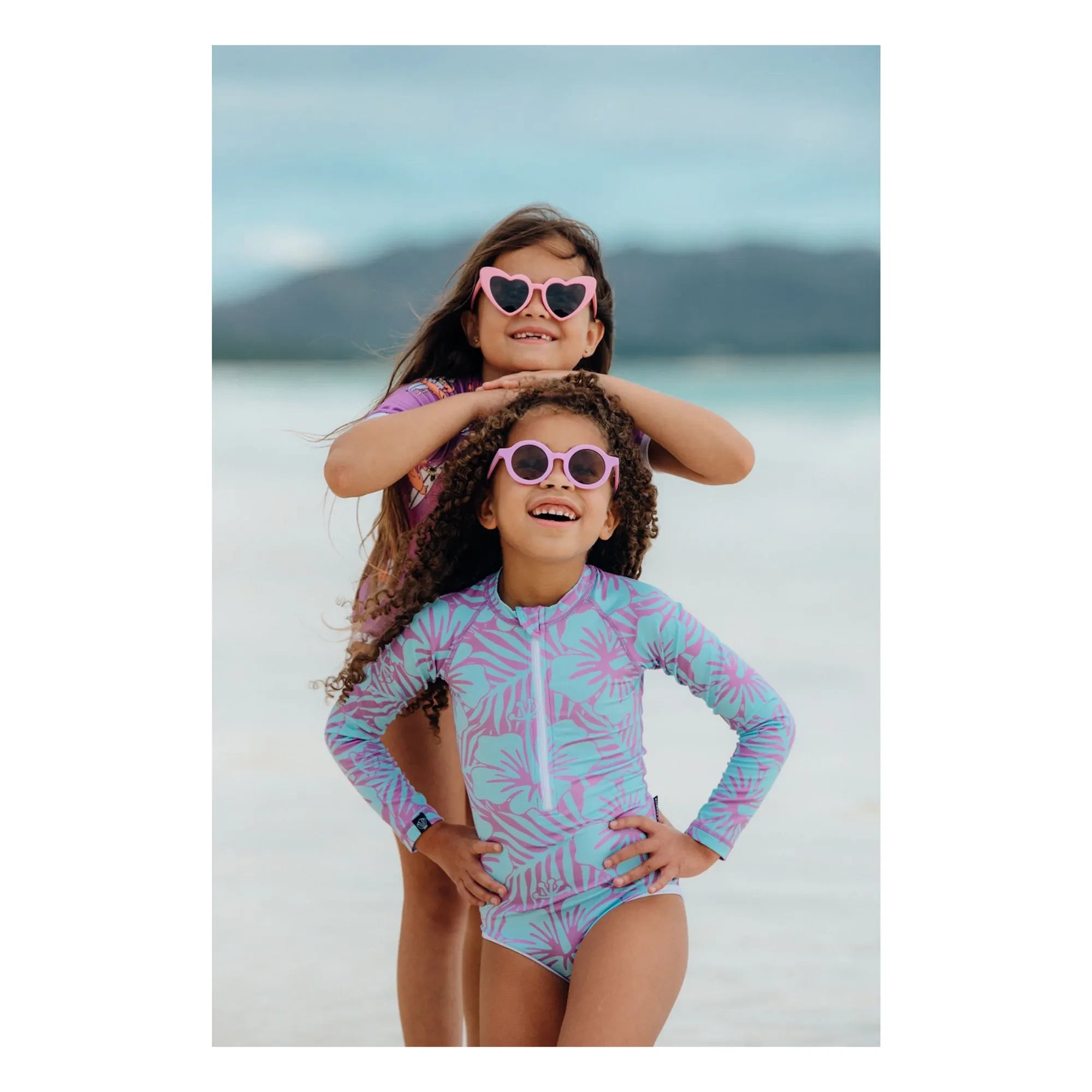Beach & Bandits - Hibiscus UV Protected Swimsuit Made from Recycled Fibers | Purple