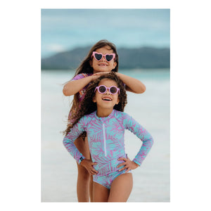 Beach & Bandits - Hibiscus UV Protected Swimsuit Made from Recycled Fibers | Purple
