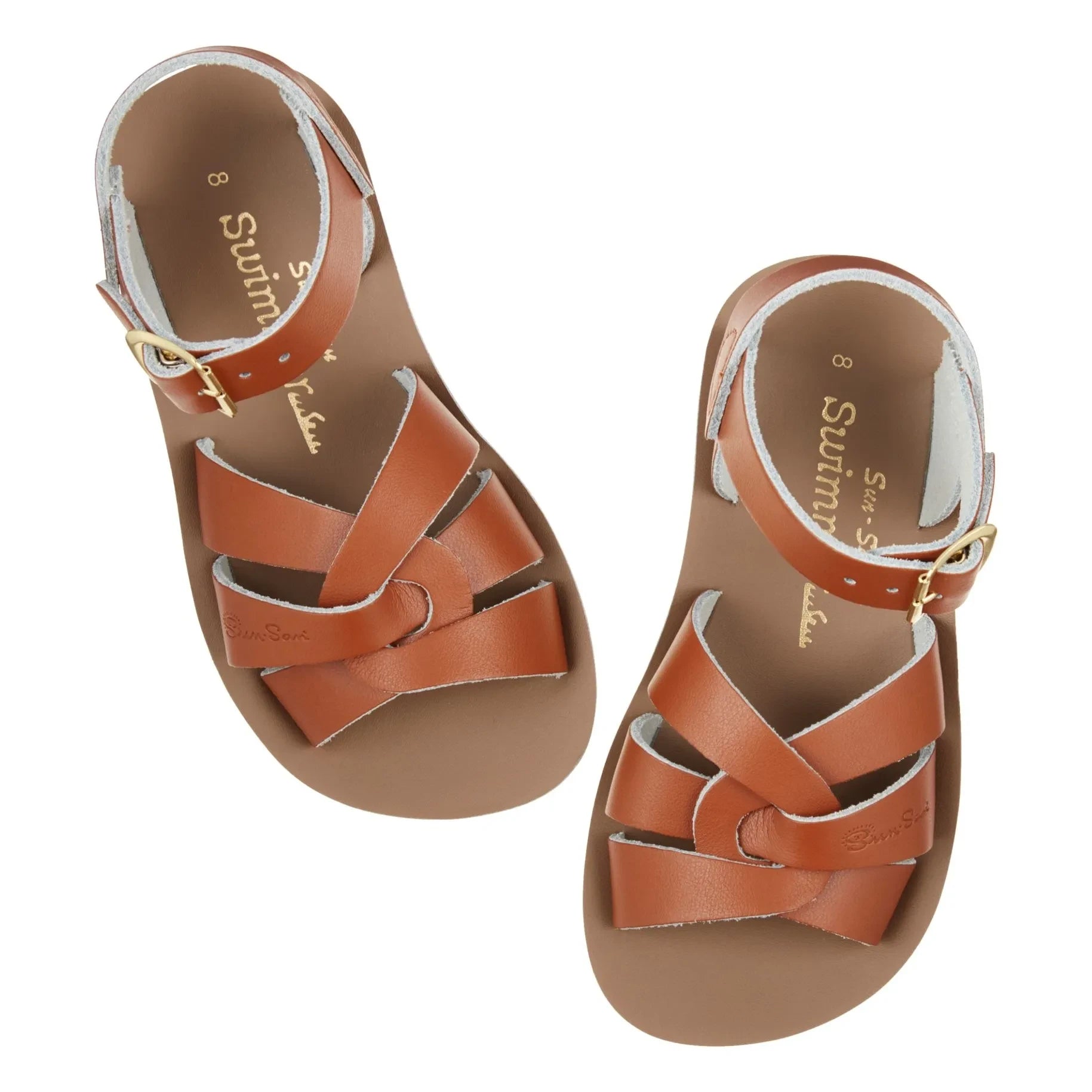 Salt-Water - Waterproof Swimmer Leather Sandals | Camel