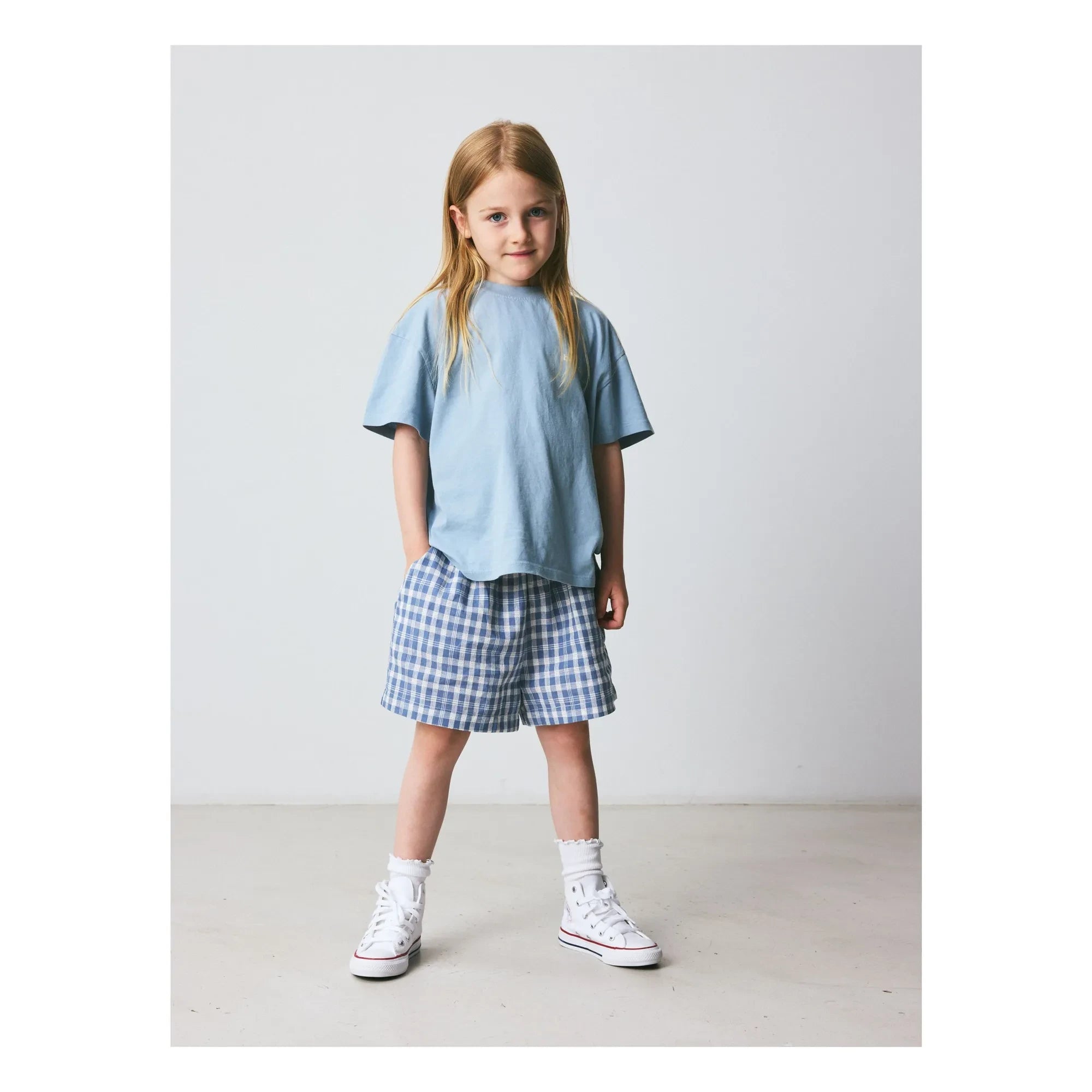 brunobruno nation - Nanna Organic Cotton Skateboard T-Shirt | Light Blue