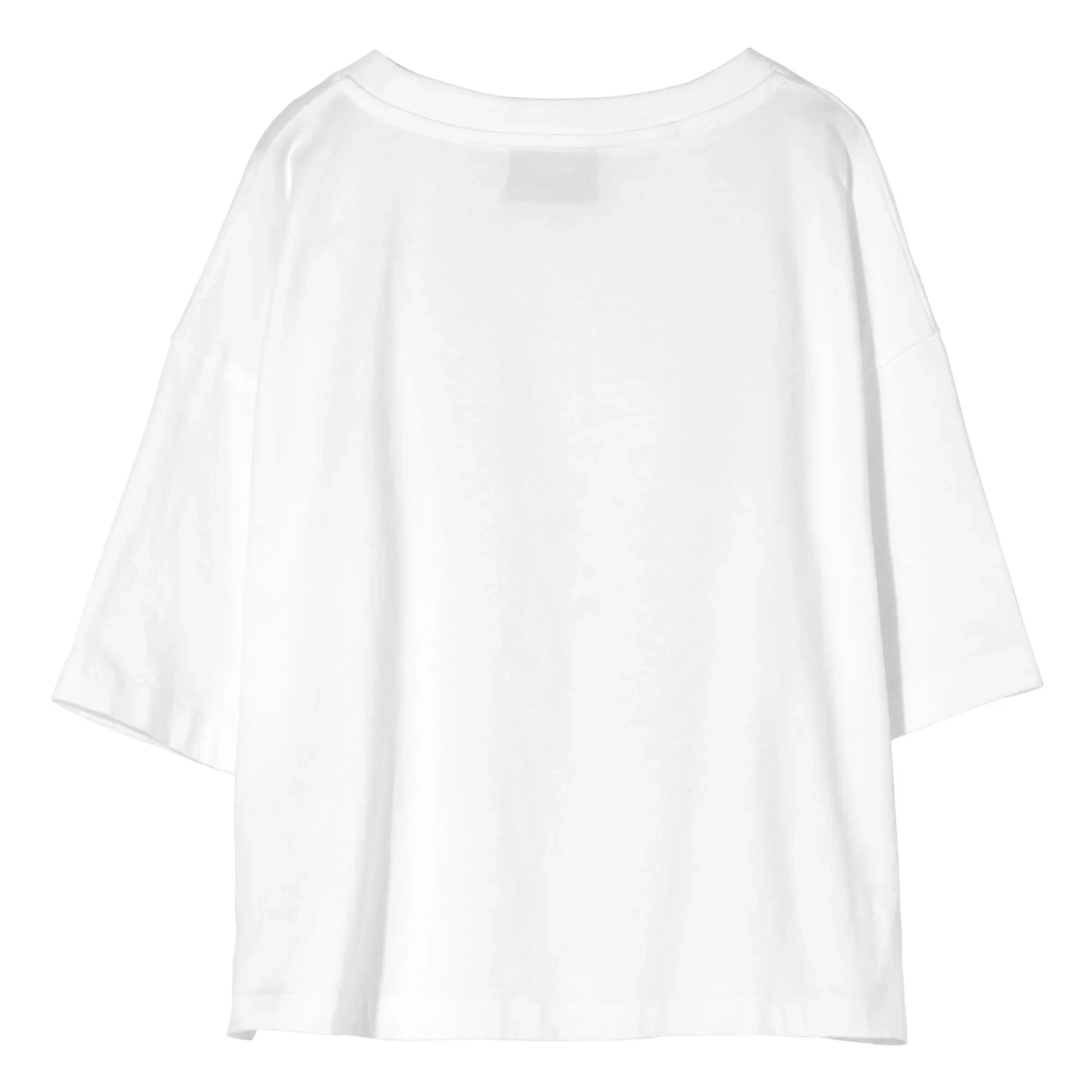 Finger in the nose - Oversized Cropped Organic Cotton T-Shirt | White