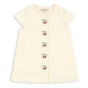 Konges Sløjd - Evia Cherries Organic Cotton Dress | Cream
