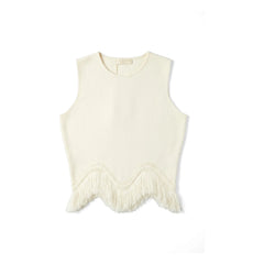 Ulla Johnson - Koa Fringed Top | Ecru