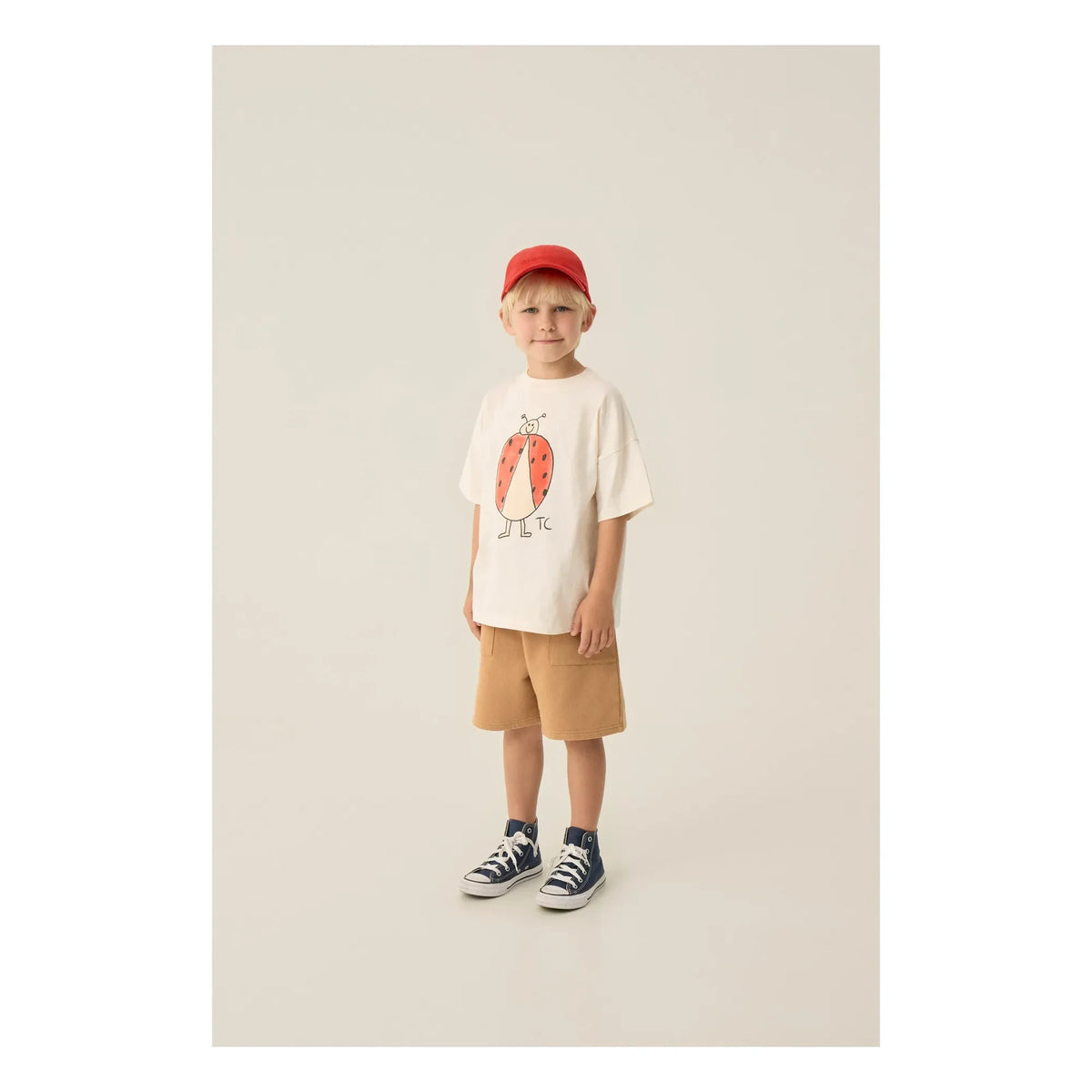 The Campamento - Coccinelle Oversized T-Shirt Organic Cotton | Off-white