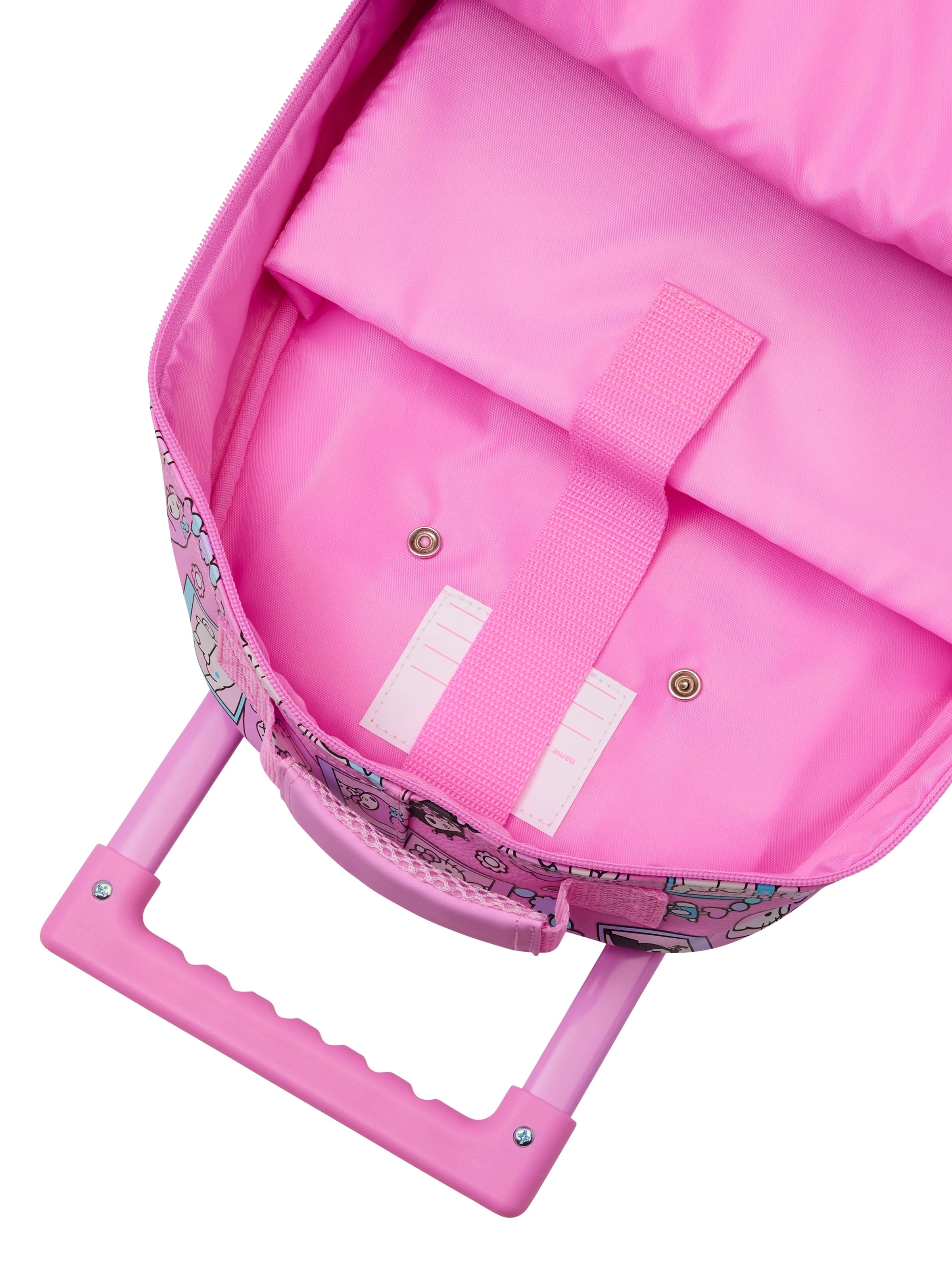 Smiggle - Hello Kitty ve Arkadaşları Işıklı Tekerlekli Sırt ve Çekçekli Çanta