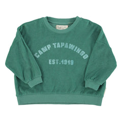 Piupiuchick - Organic Towel Logo Sweatshirt | Green