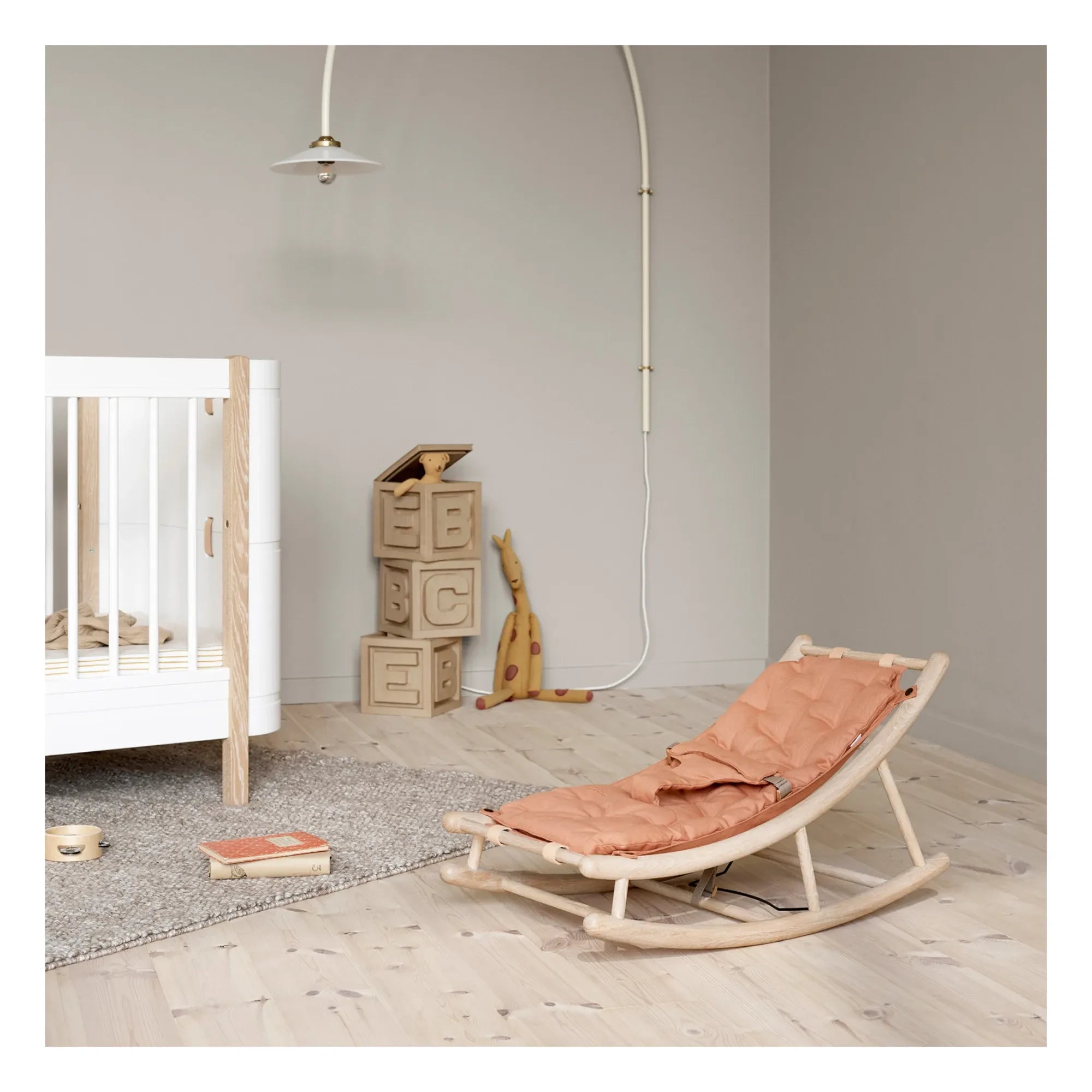 Oliver Furniture - Bebek Sallanan Koltuğu Minderi | Karamel