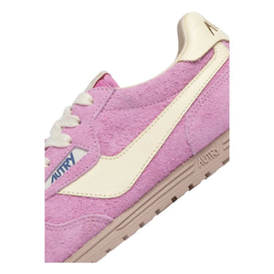 Autry - Windspin Low Two-Tone Suede & Leather Sneakers | Pink