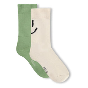 Molo - Set of 2 Norman Smile Socks | Green