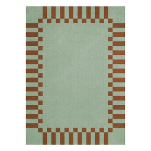 Layered - Wool Rug Teklan Frame, Tekla Evelina Severin | Pistachio