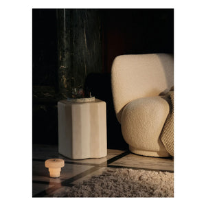 Ferm Living - Rico Piccolo curved fabric armchair | Cream