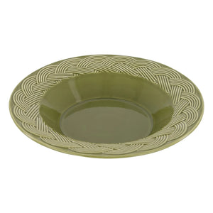 House of Capricorn - Wicker Soup Plate | Green