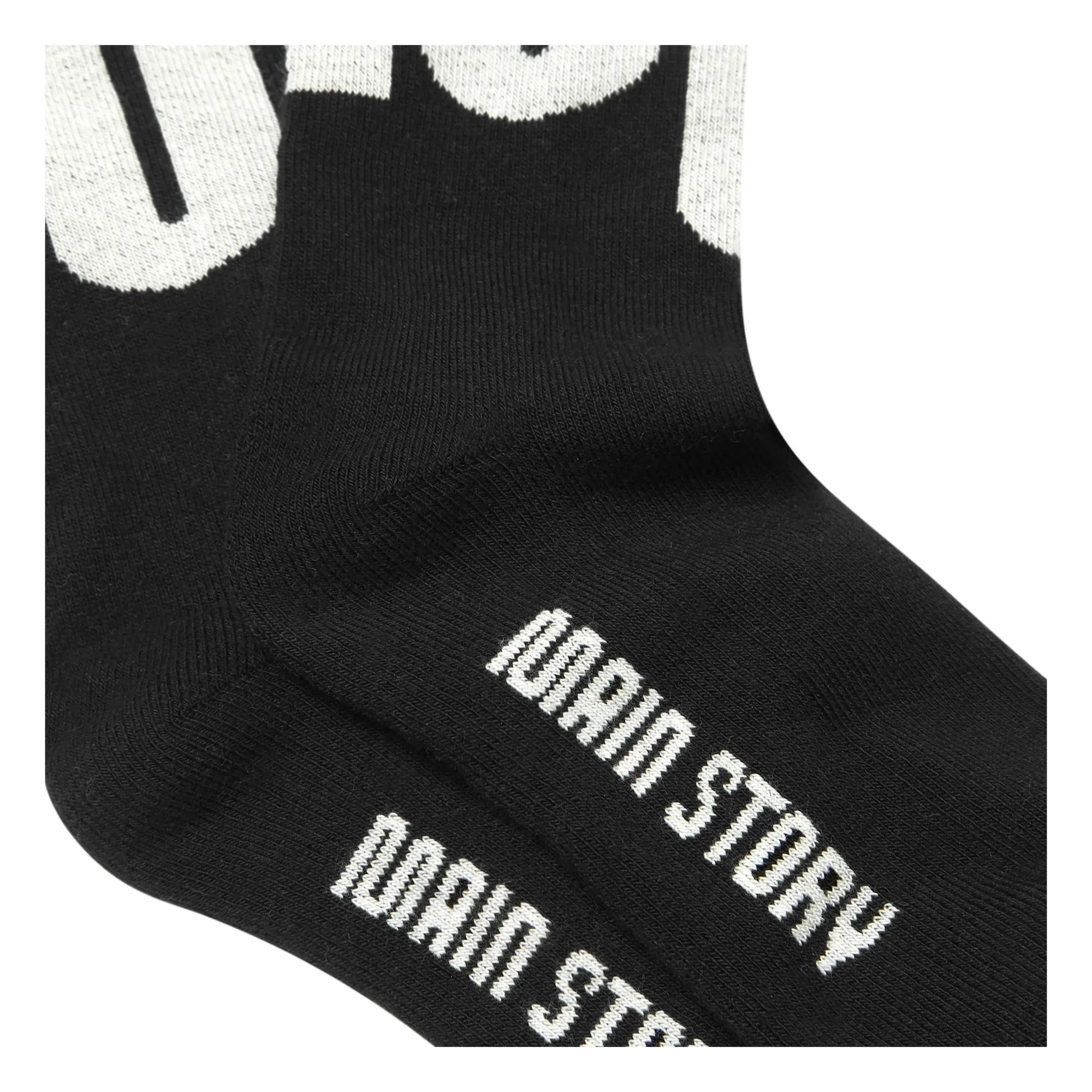Main Story - Logo çorap | Siyah