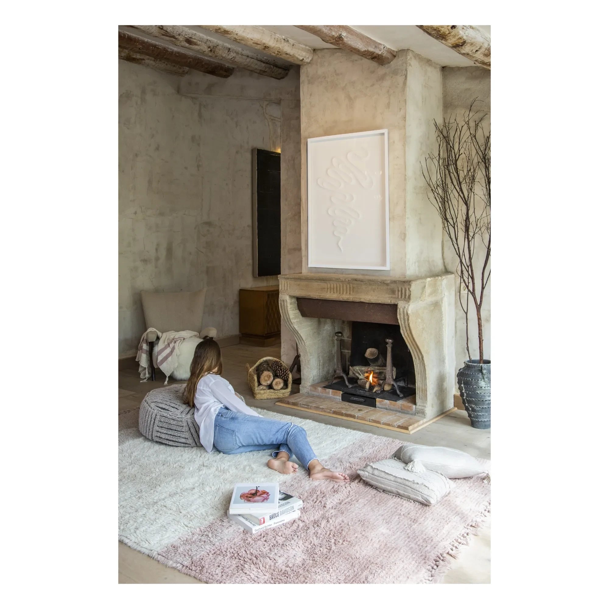 Lorena Canals - Sounds of Summer Wool Rug | Pink