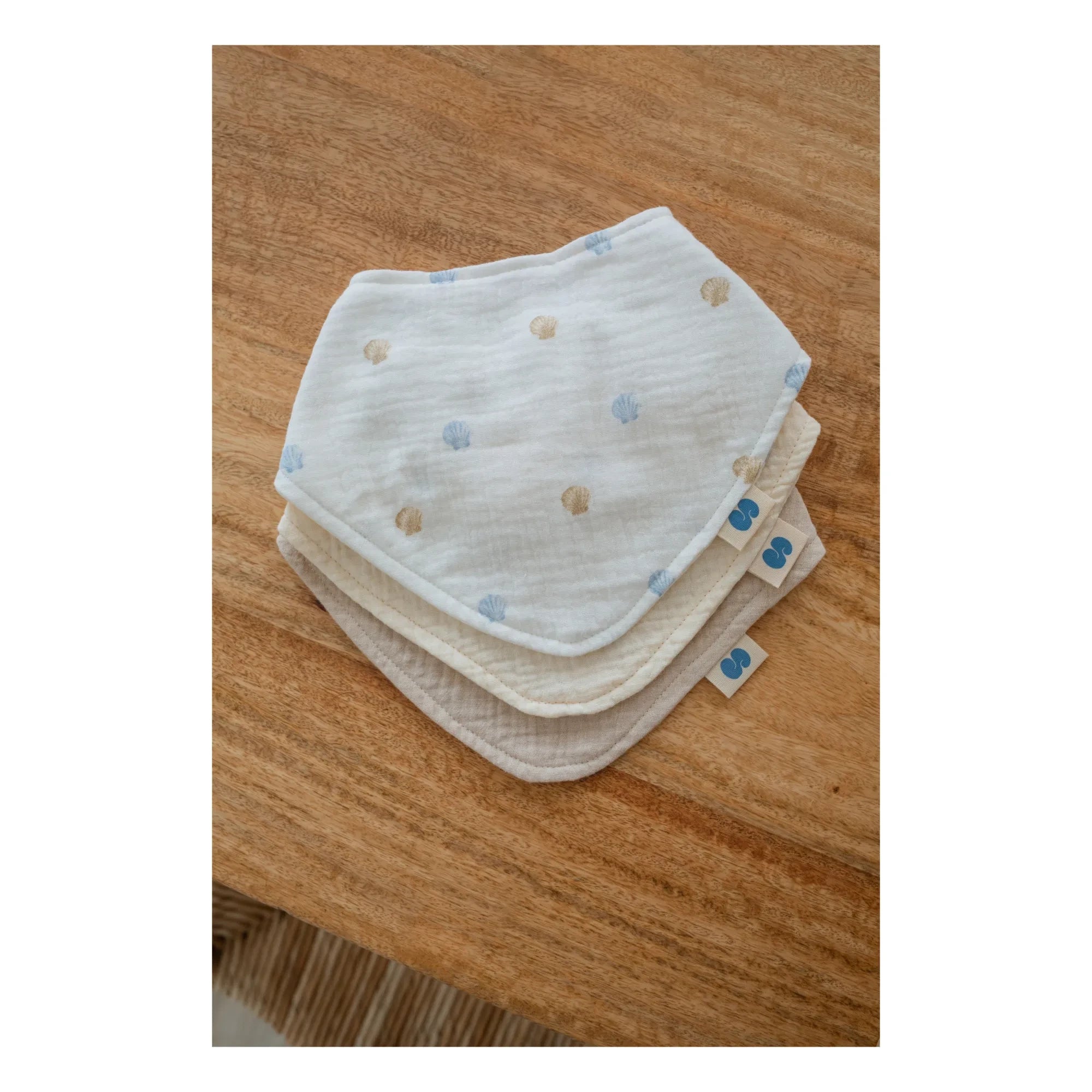 Soft Spot - Seaside organic cotton bibs and aprons - 3-piece set | Seaside