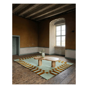 Layered - Wool Rug Teklan Frame, Tekla Evelina Severin | Pistachio