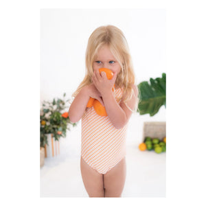 Ina Swim - Mara Striped One-Piece Swimsuit | Coral