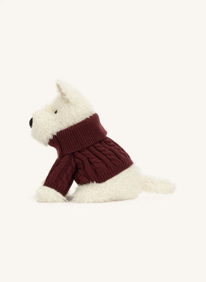 Jellycat - Munro Scottie Dog "Winter Sweater" Plush