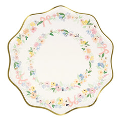 Meri Meri - Pastel Spring Floral Plates - Set of 8