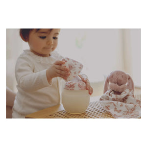 Elhée - Toile de Jouy Silicone Baby Bottles and Physiological Pacifier - Elhée x Tartine et Chocolat | Peach