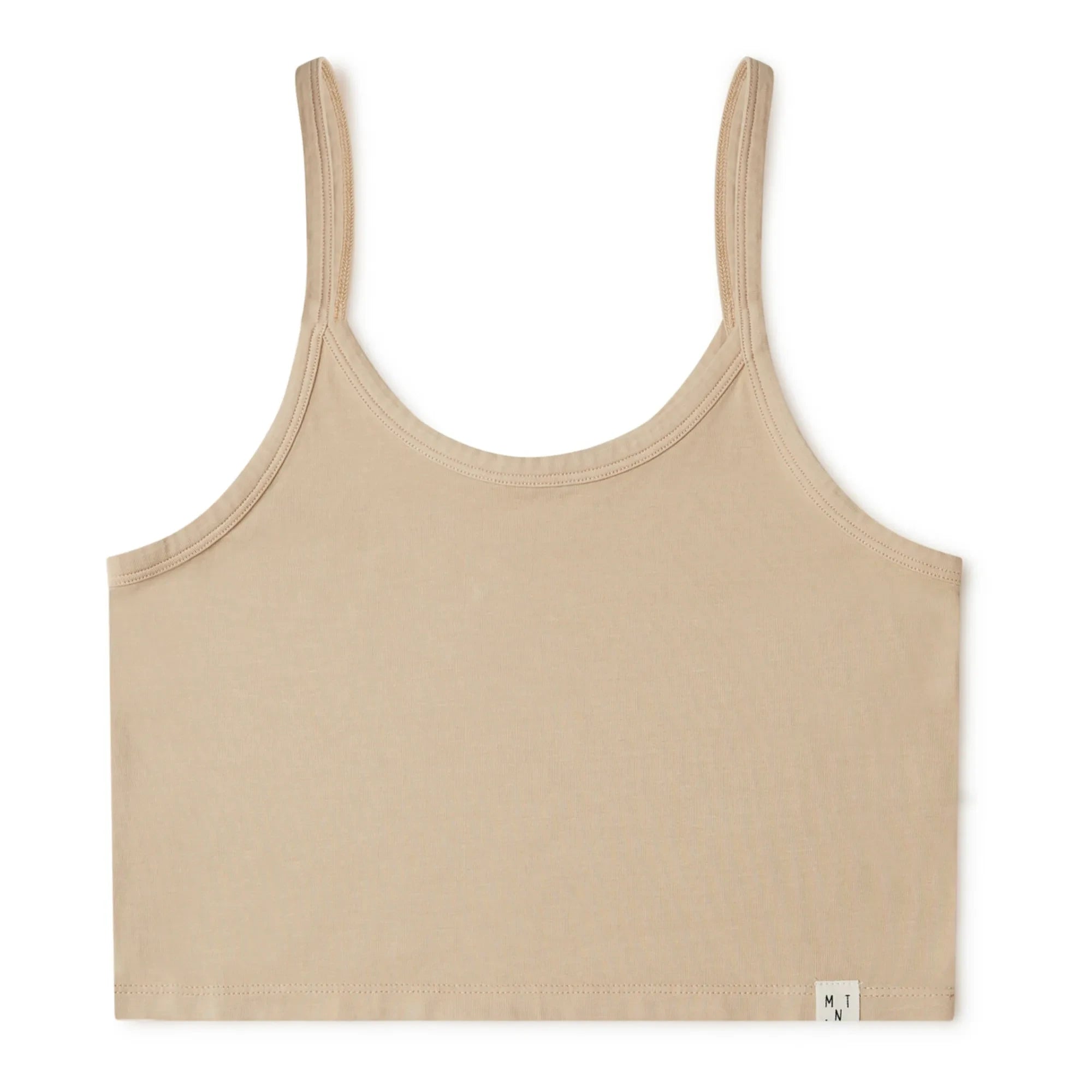 Matona - Cropped Organic Cotton Tank Top - Women's Collection | Powder