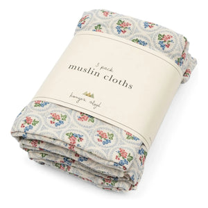 Konges Sløjd - Verona Blues Baby Diapers - 3-Pack | Ecru