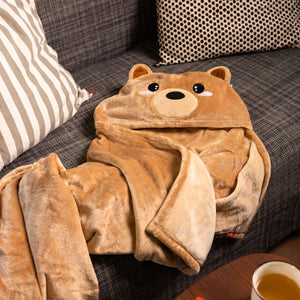 Legami - Teddy Bear Hooded Blanket - Cosy Hugs