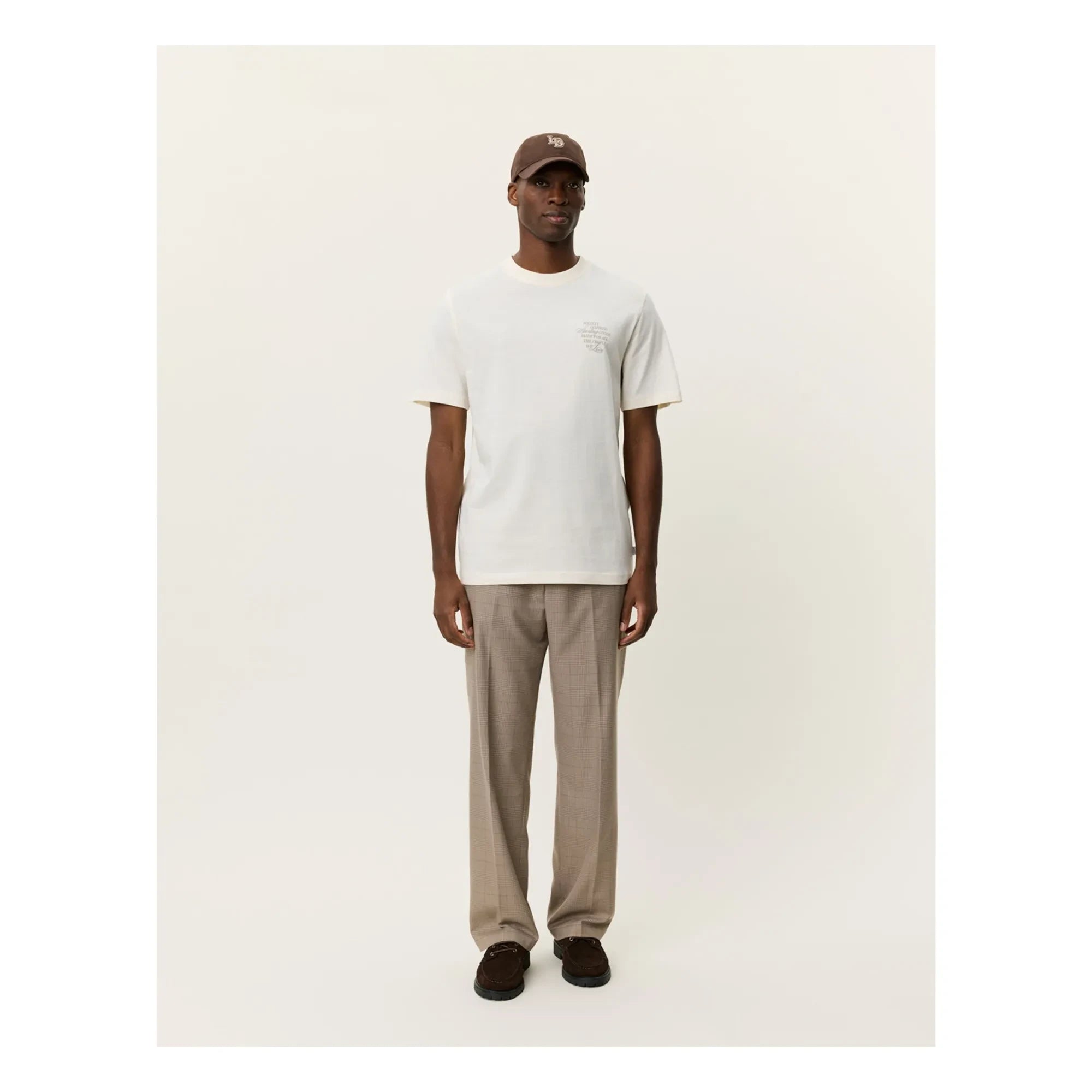 Les Deux - Ben Faience Organic Cotton T-Shirt | Cream