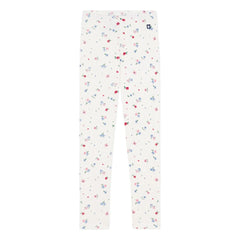 Petit Bateau - Floral Tights | White