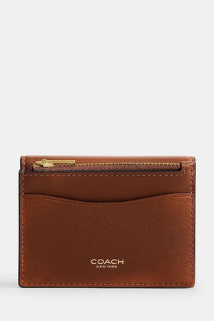 Coach kadın pasaport kılıfı, deri Essential Card Holder Wallet