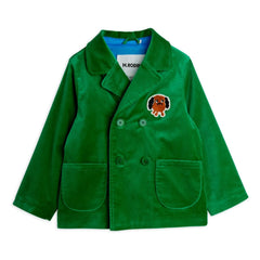 Mini Rodini - Diggie Velvet Organic Cotton Jacket | Green
