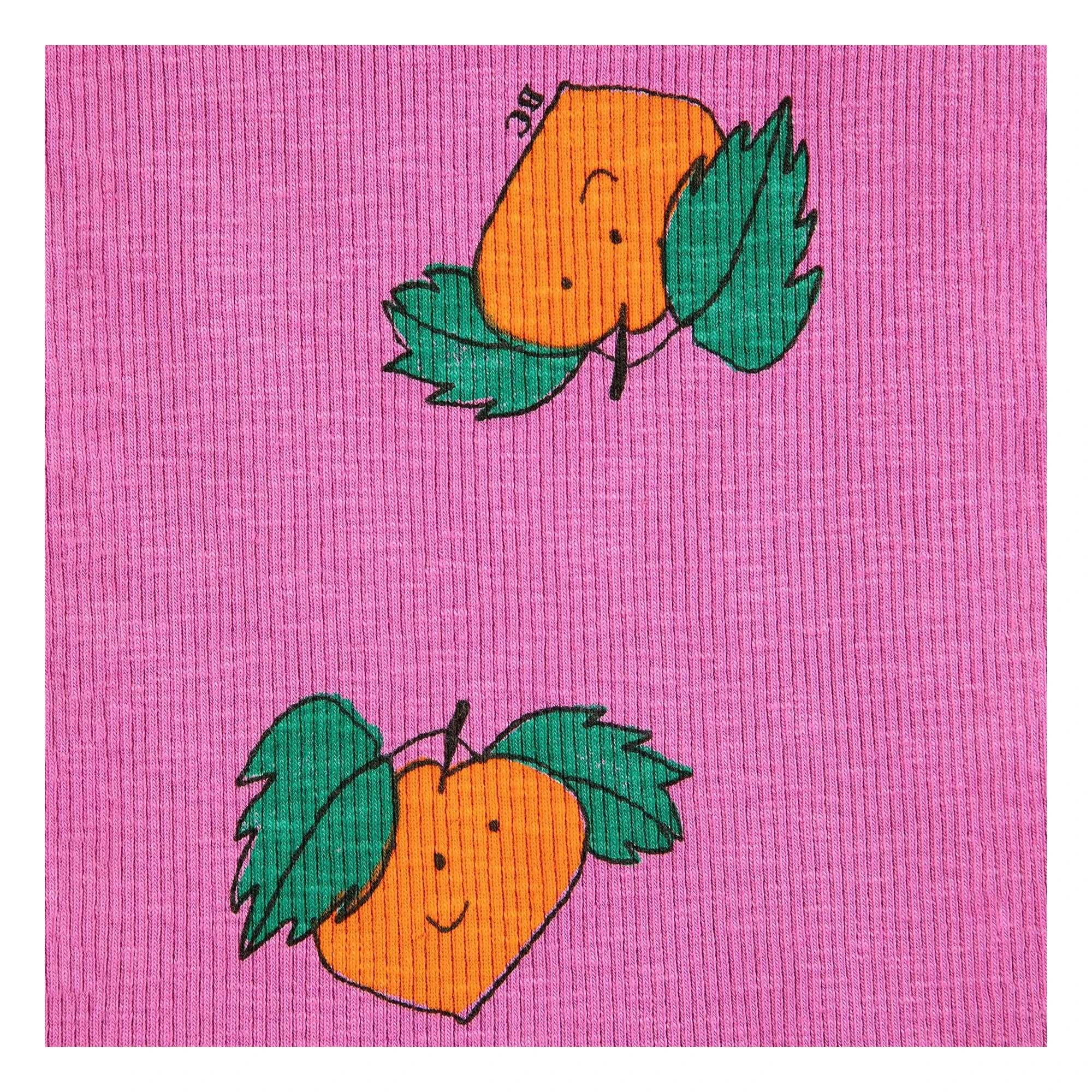 Bobo Choses - Ribbed Tank Top Oranges Organic Cotton | Purple
